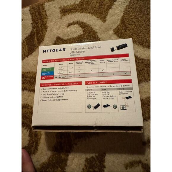 Netgear N600 wireless dual band usb adapter high performance - Picture 2 of 3